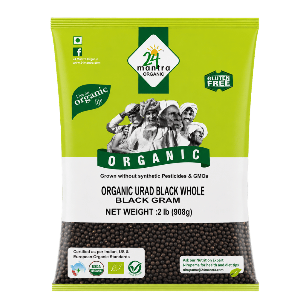 24 Mantra Organic Urad Dal Black Whole 2 lb buy online USA - 1